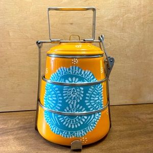Hand Painted Metal Tiffin Box